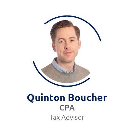 Quinton Boucher, Allworth CPA Tax Advisor